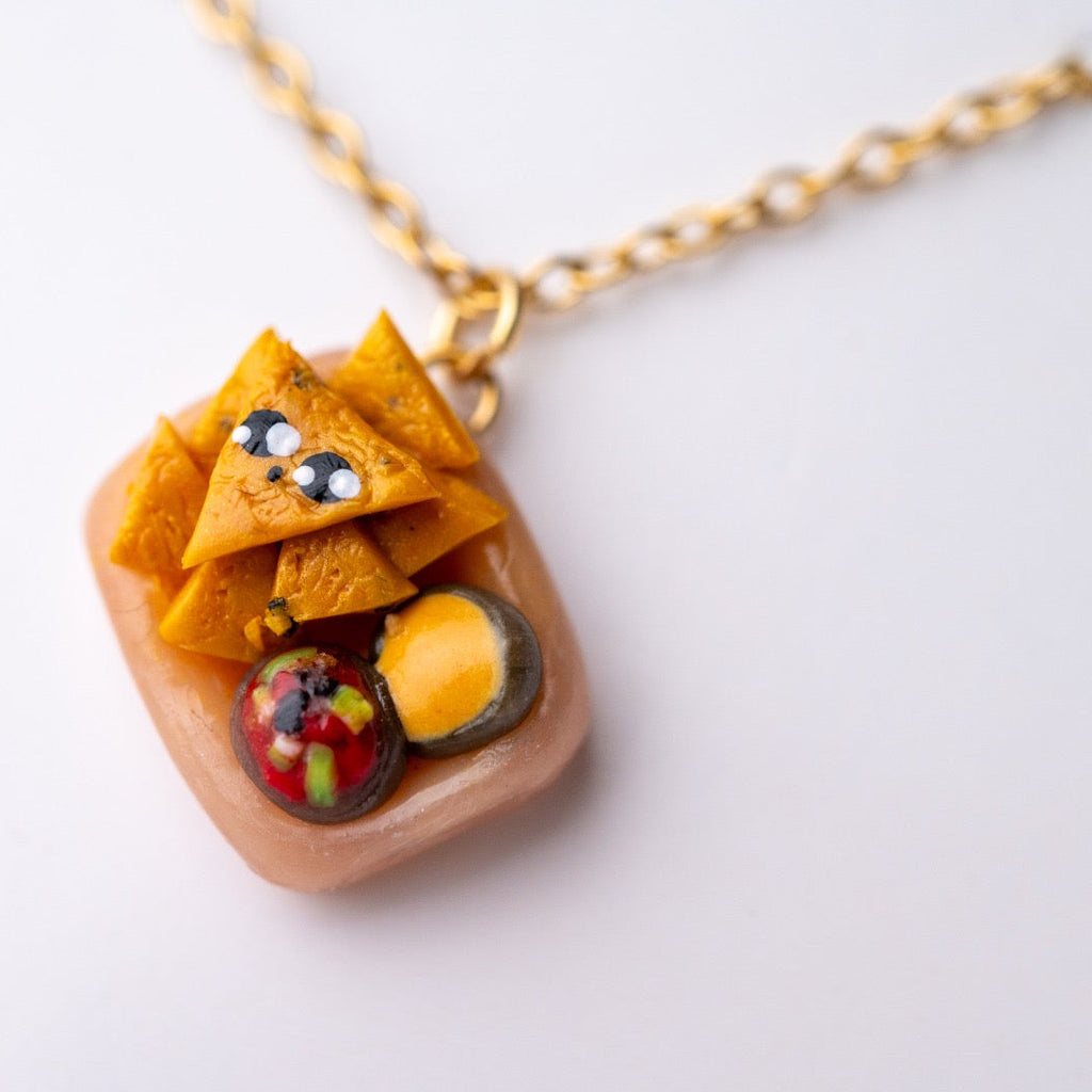 Cute food nacho miniature - handmade polymerclay jewelry
