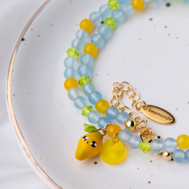 Cute jewelry set of lemon cuties