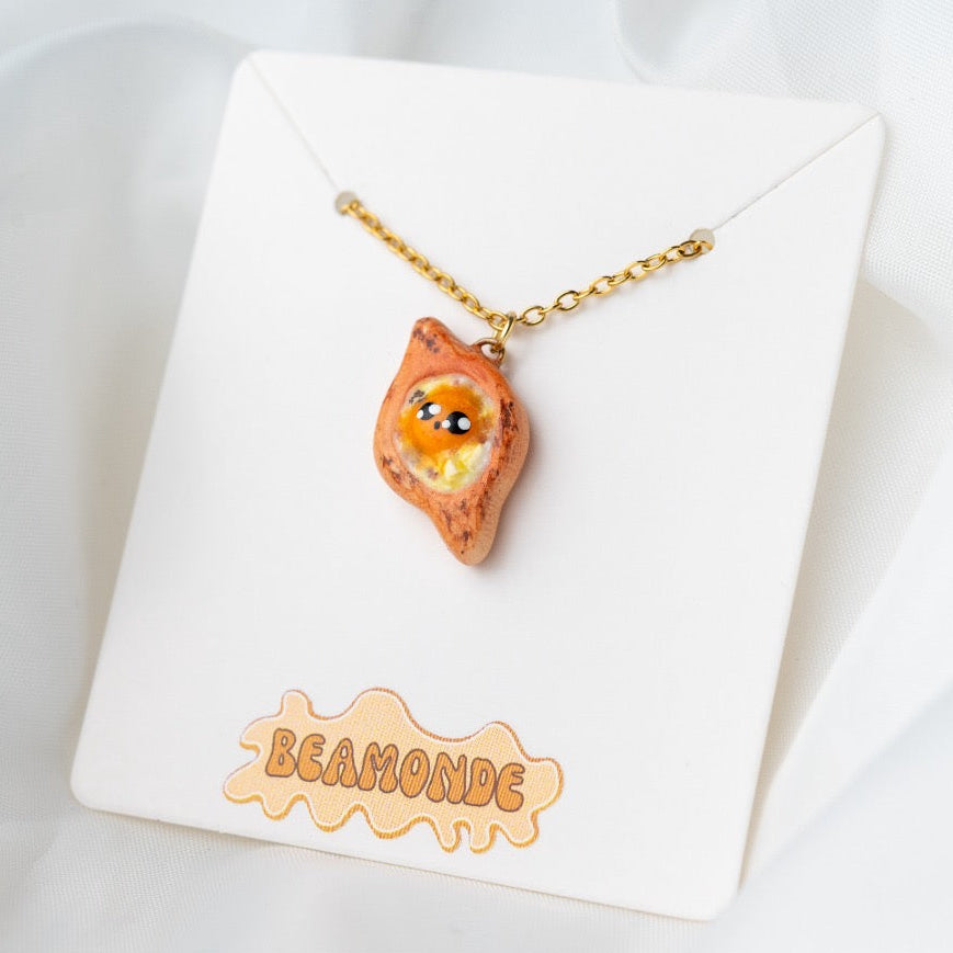 Khachapuri miniature – Handmade Polymer Clay Jewelry