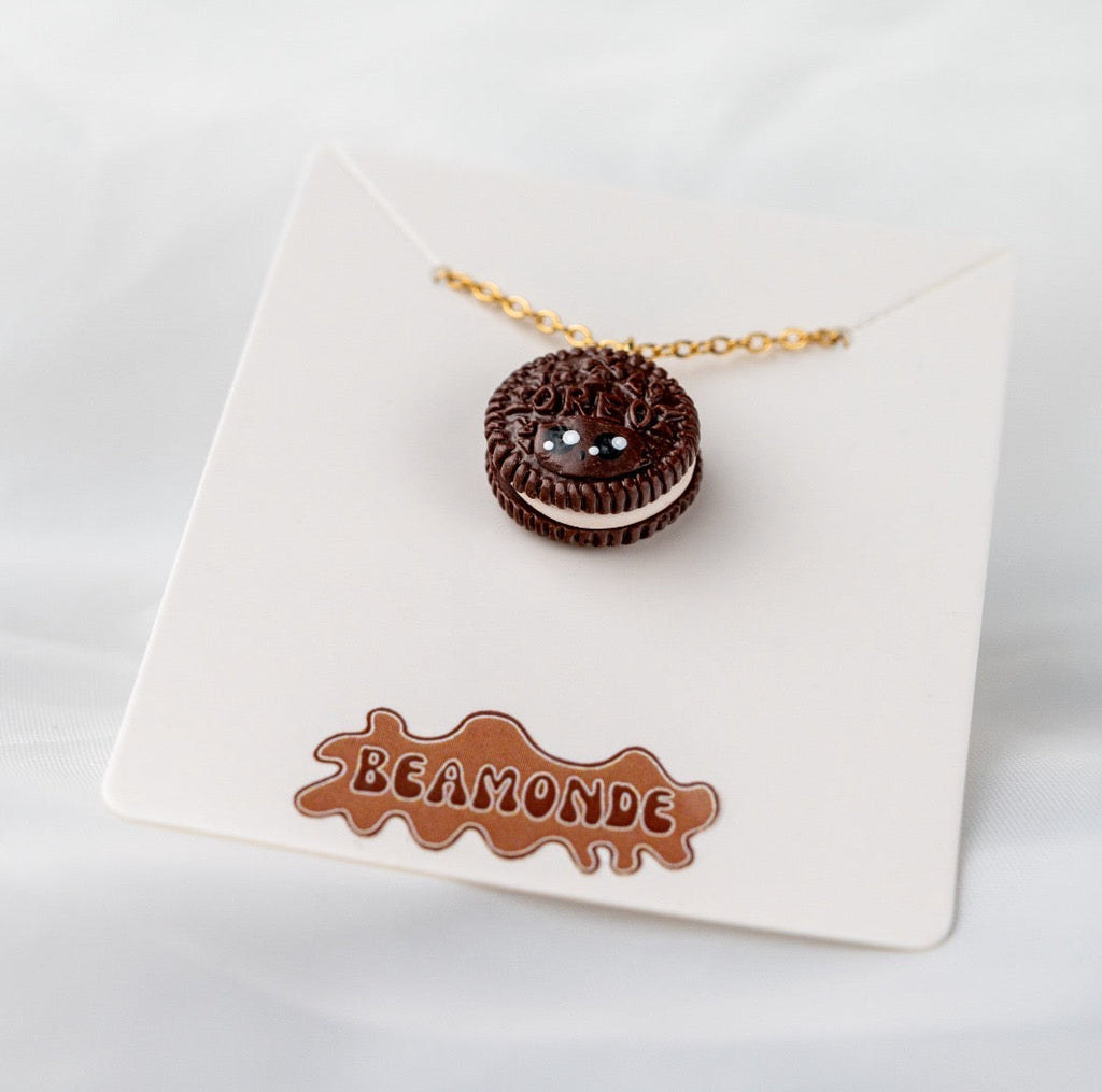 Cute oreo miniature - handmade polymerclay jewelry