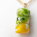 Mango Matcha - cute polymer clay miniature