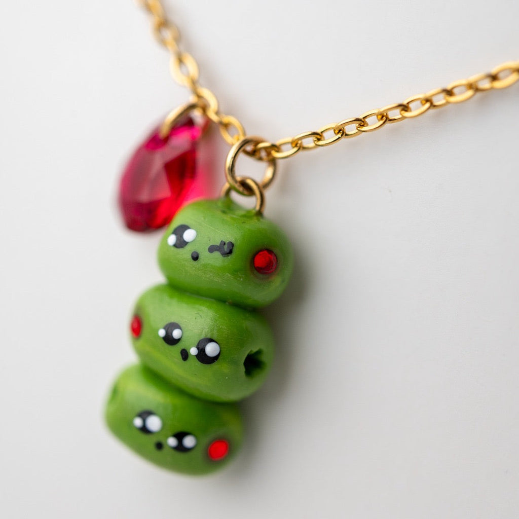 Miniature food cutie - Olives with Swarovski crystal