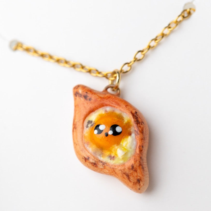 Khachapuri miniature – Handmade Polymer Clay Jewelry