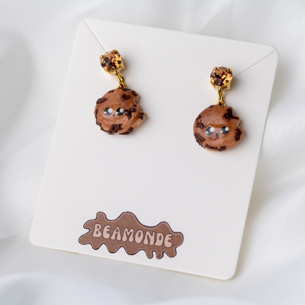 Cookie earrings with Swarovskicrystals
