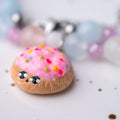 Cute miniature crumble cookie necklace