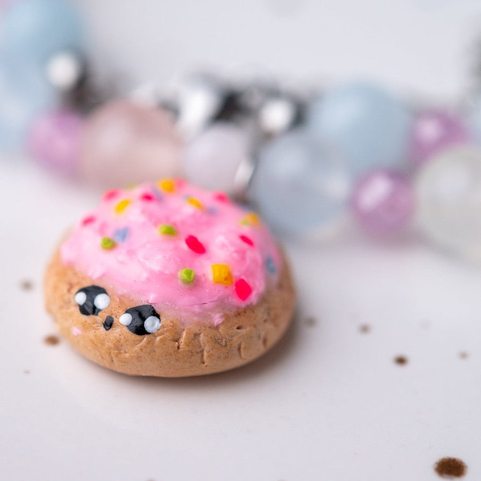 Cute miniature crumble cookie necklace