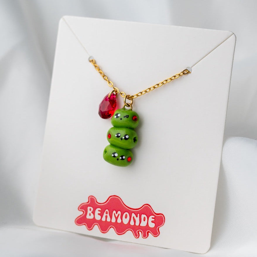 Miniature food cutie - Olives with Swarovski crystal