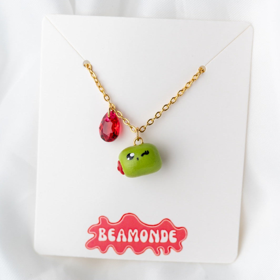 Olive food miniature - cute polymer clay jewelry