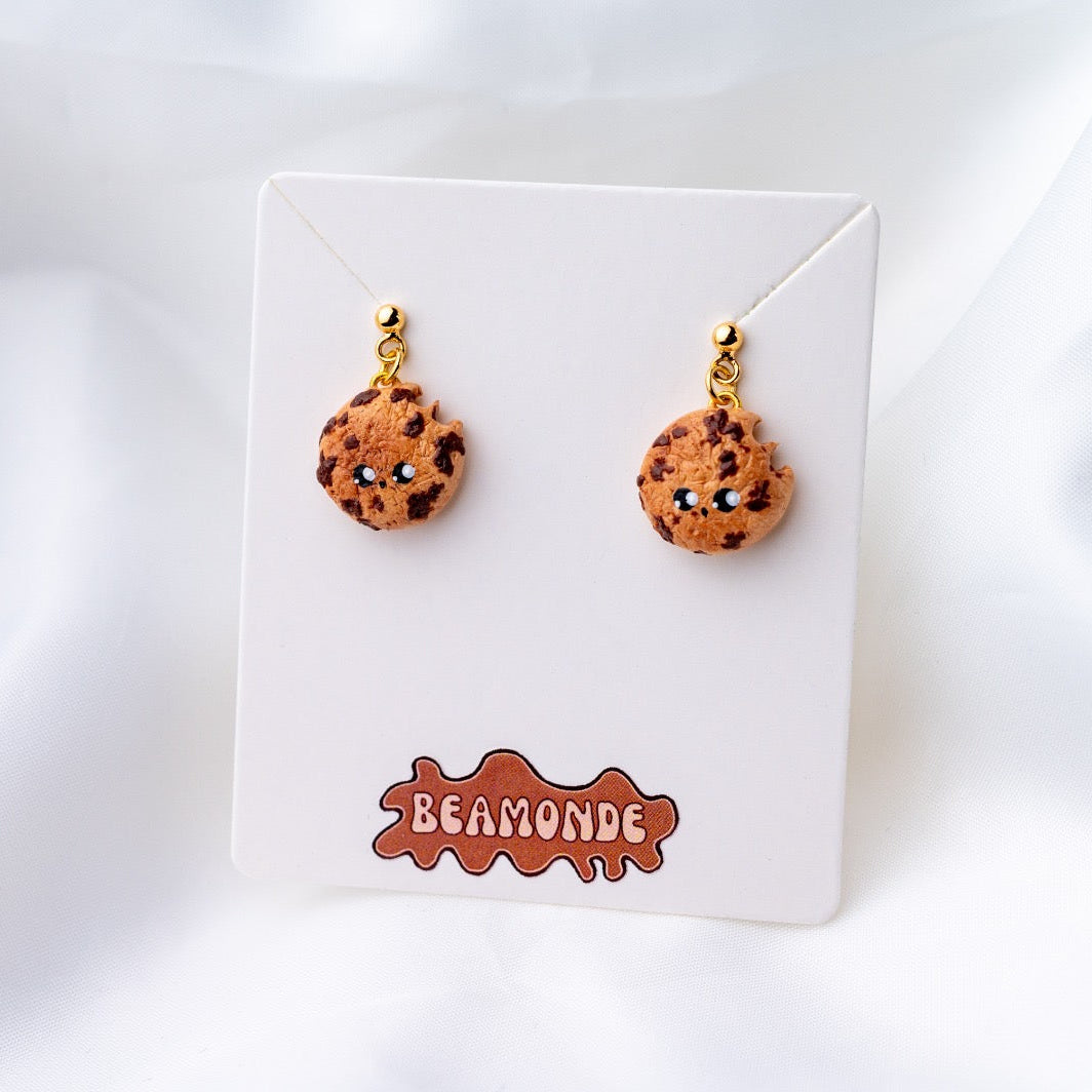 Cute food miniature - Handmade Cookie Earrings