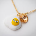 Cute food egg miniature - handmade polymerclay jewelry