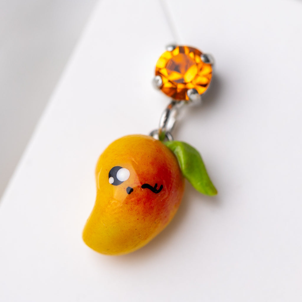 Mango earrings with Swarovski crystals