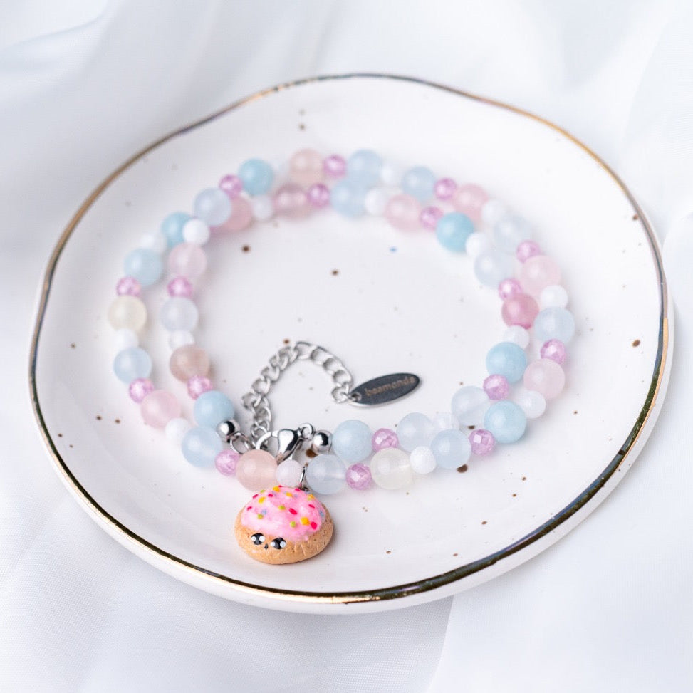 Cute miniature crumble cookie necklace