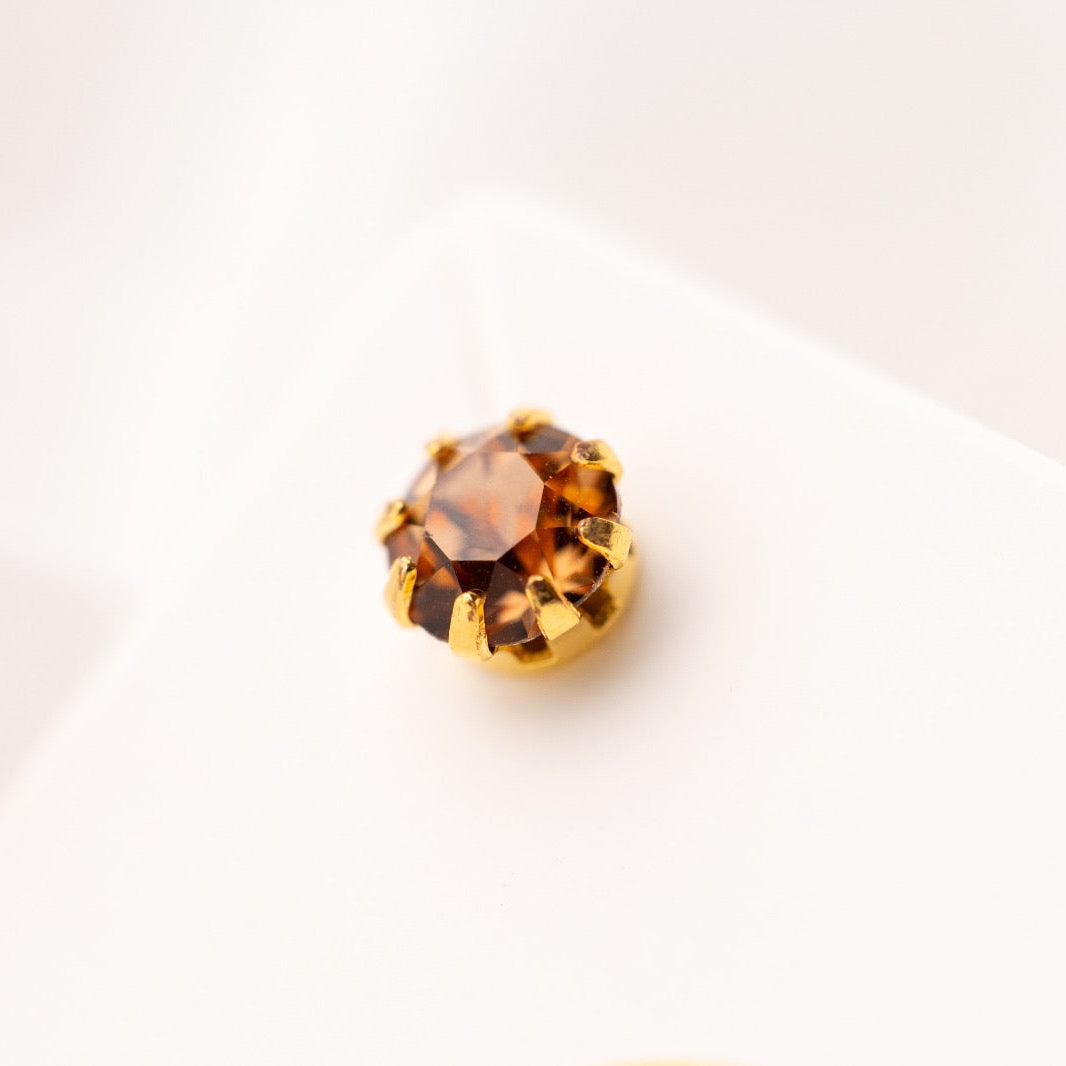 Cinnamon bun - Swarovski earrings