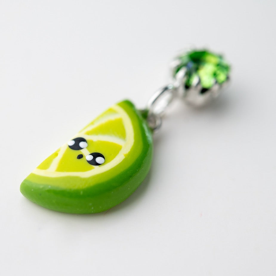 Cute Limea Swarovski earrings - handmade polymerclay jewelry