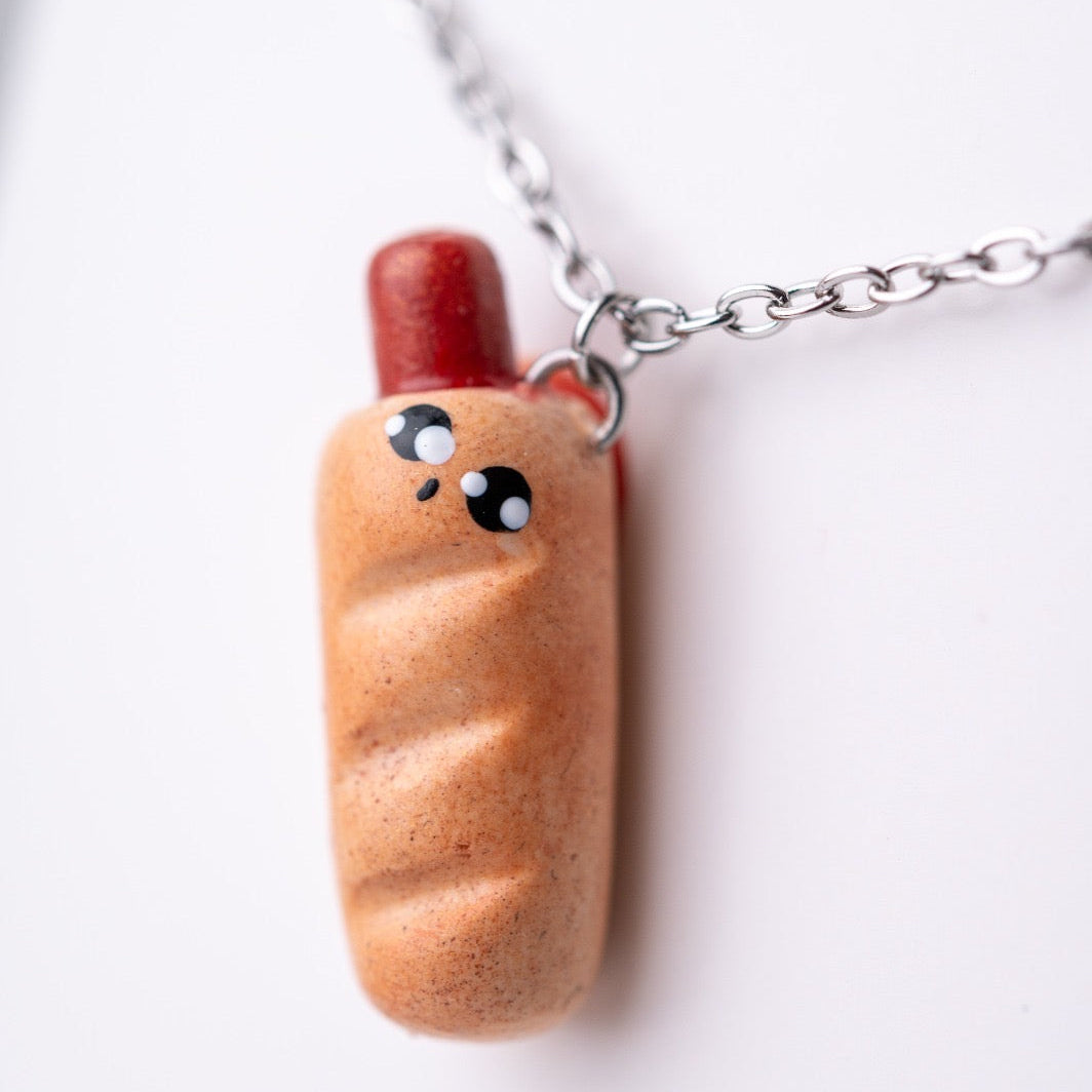 Cute food miniature - french hot dog