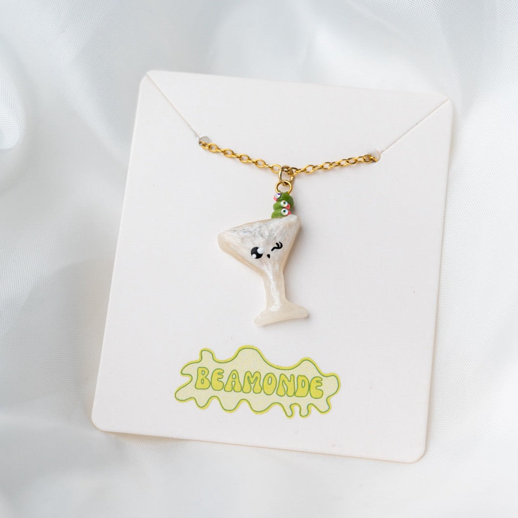Martini coctail - cute polymer clay miniature