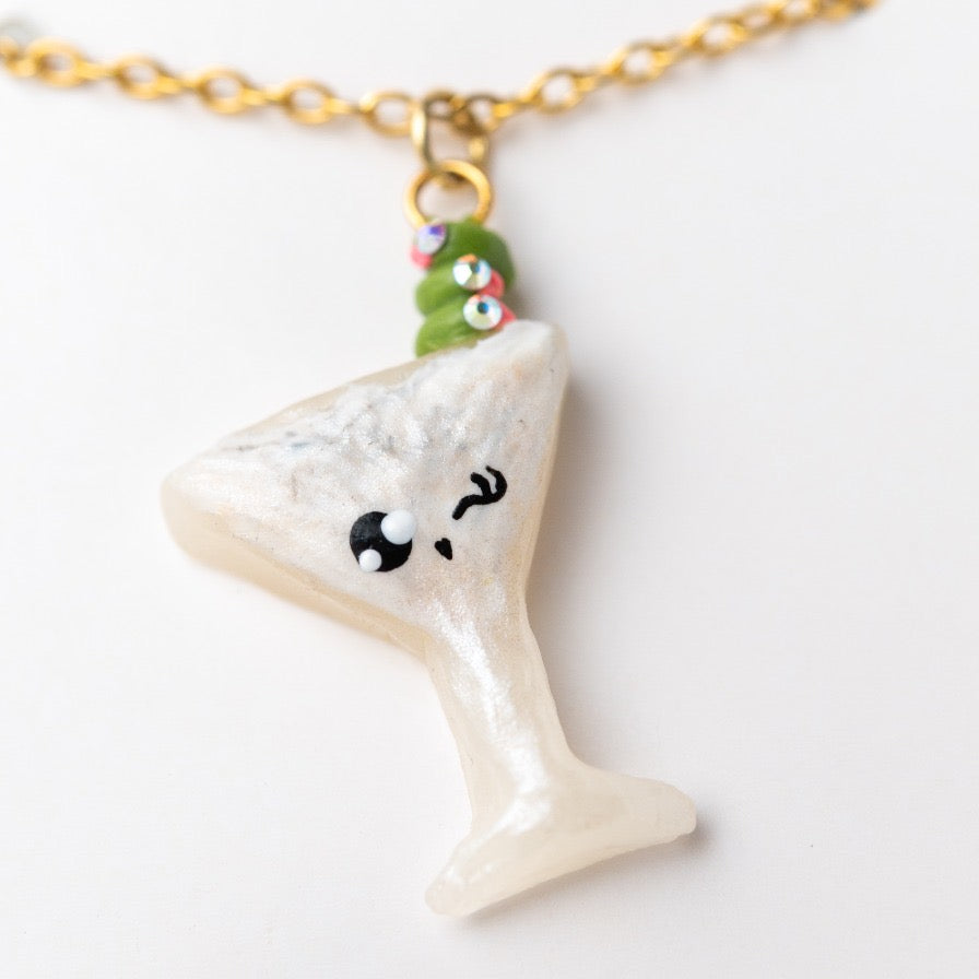 Martini coctail - cute polymer clay miniature