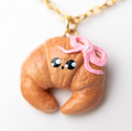Croissant with a bow