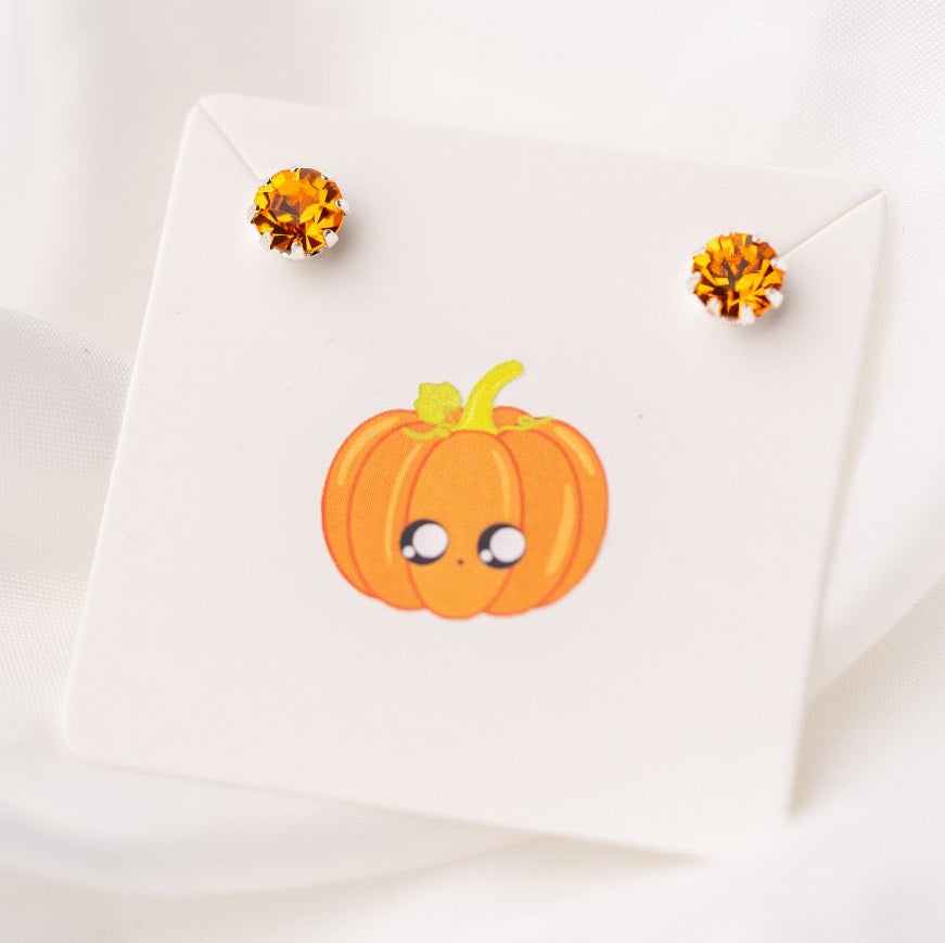 Pumpkin - Swarovski earrings
