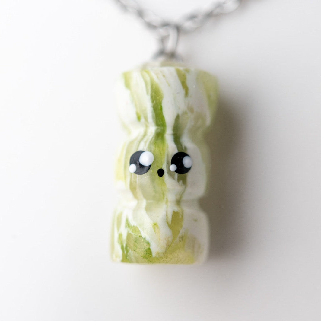 Matcha drink miniature - cute polymer clay jewelry