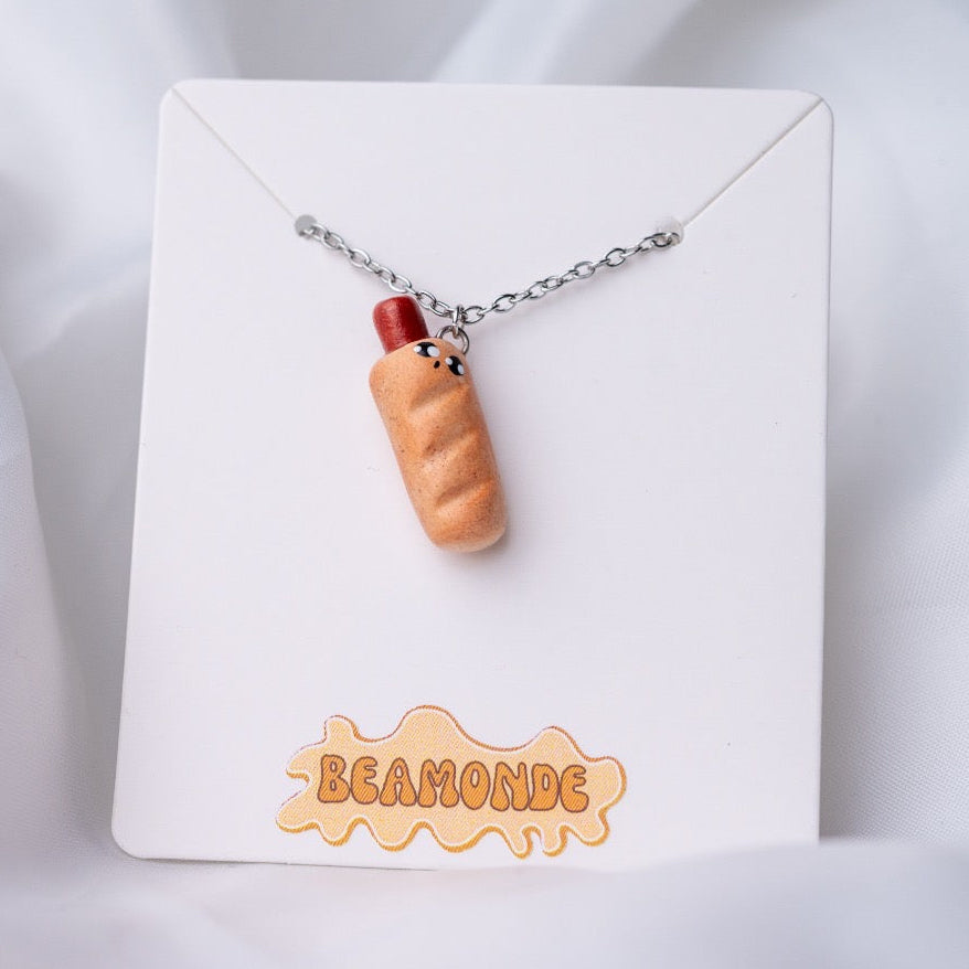 Cute food miniature - french hot dog