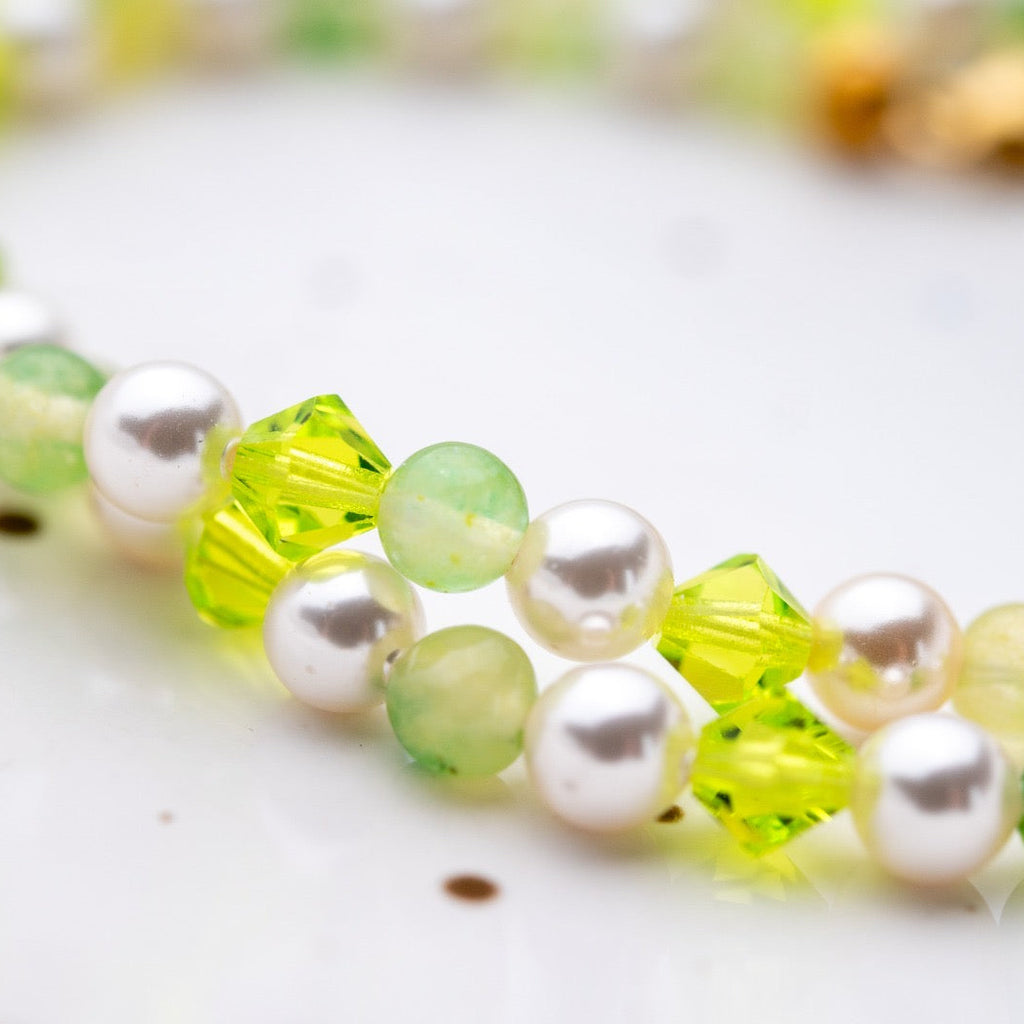 Cute avocado jewelry set - handmade