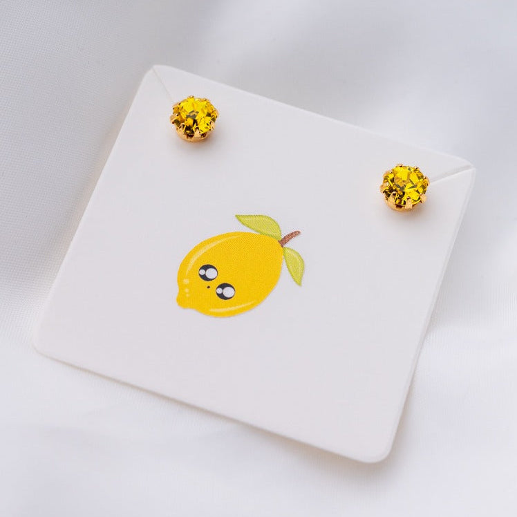 Lemon - Swarovski earrings