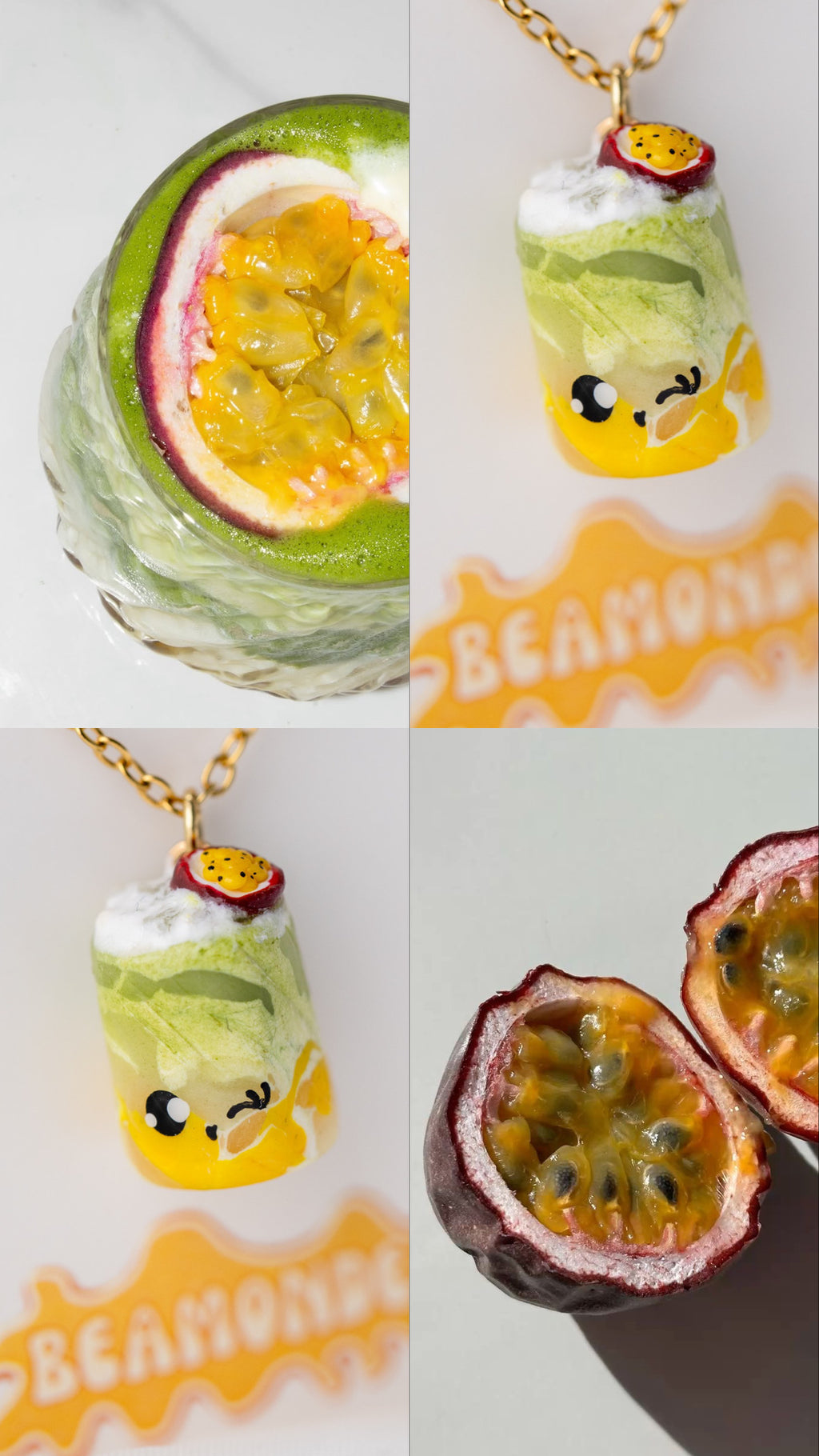 Passion fruit matcha
