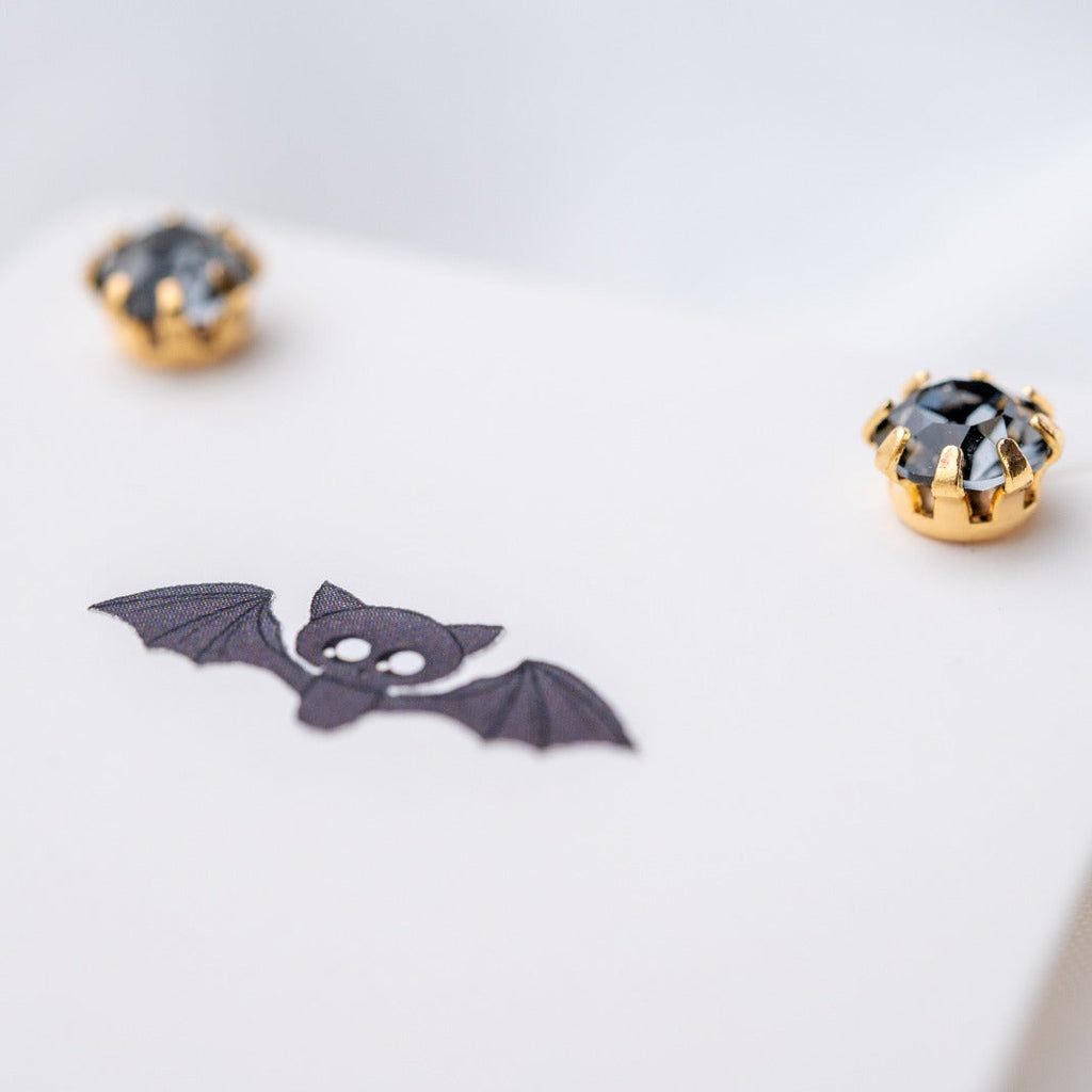 Bat - Swarovski earrings