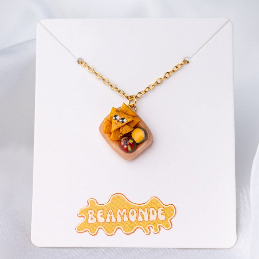 Cute food nacho miniature - handmade polymerclay jewelry