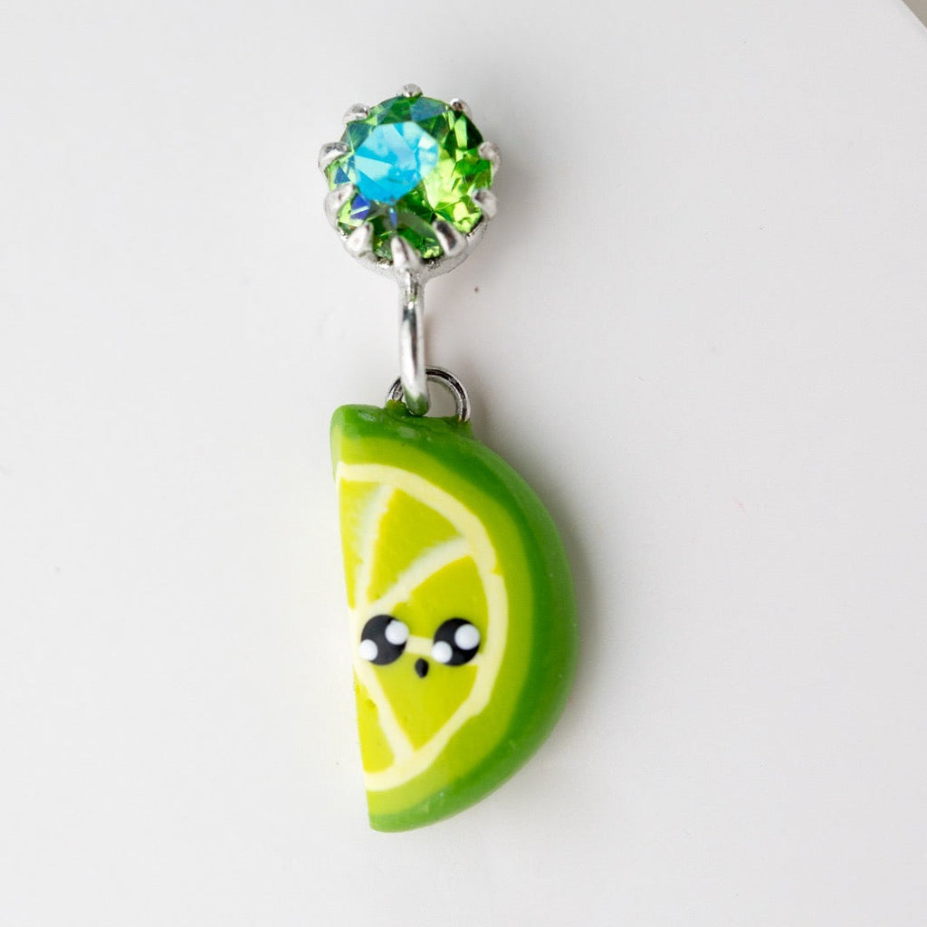 Cute Limea Swarovski earrings - handmade polymerclay jewelry